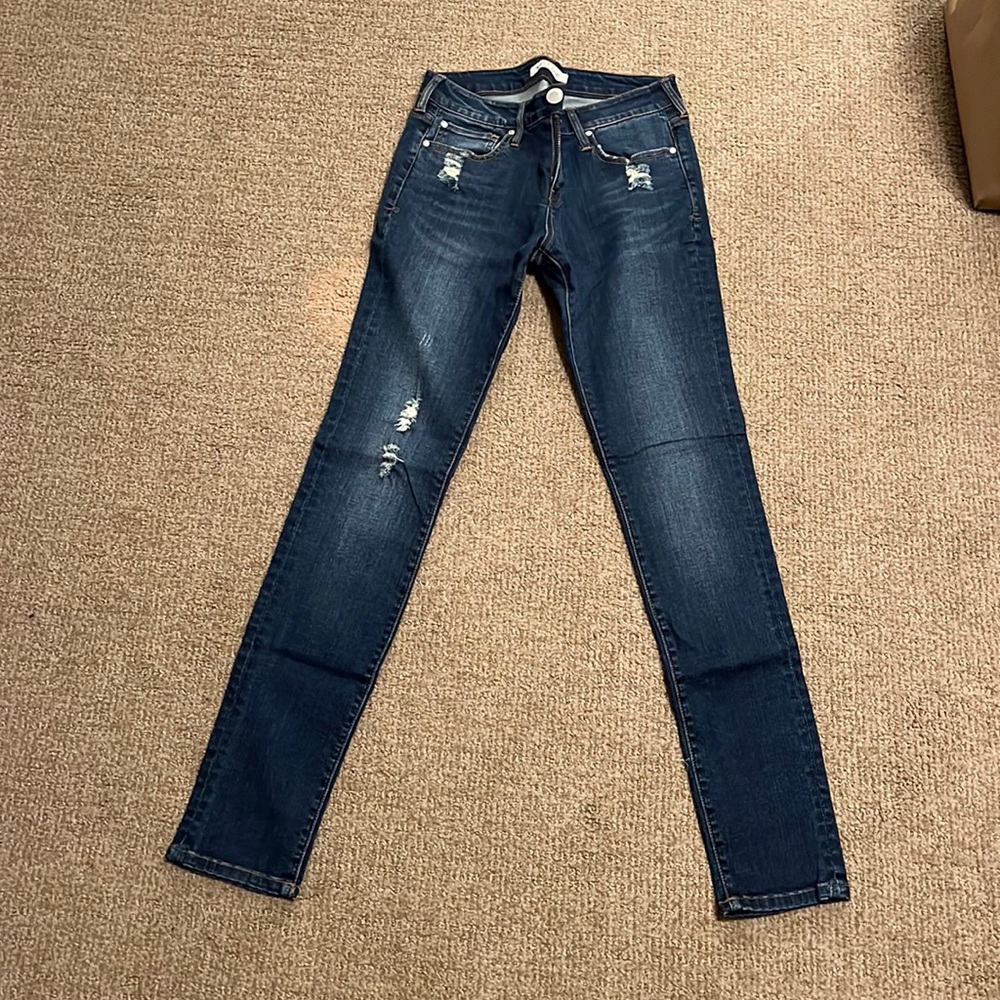 Dark Wash High Rise Ankle Jeans